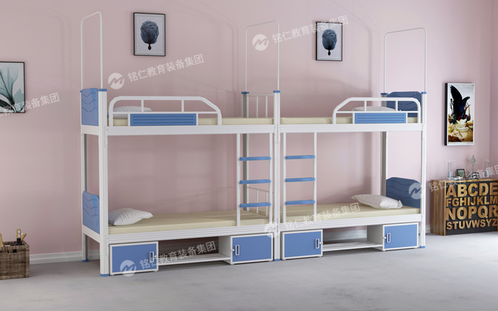 一鳴教育集團(tuán)找銘仁教育裝備集團(tuán)訂購(gòu)學(xué)生宿舍床啦